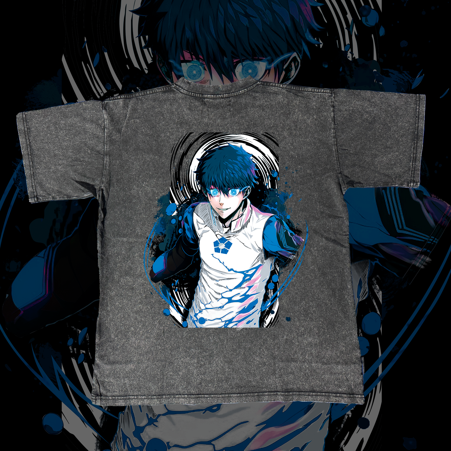 CAMISETA OVERSIZE BLUE LOCK EDITION - ISAGI