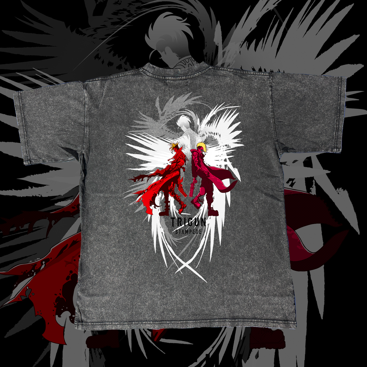 CAMISETA OVERSIZE TRIGUN EDITION - STAMPEDE POSTER